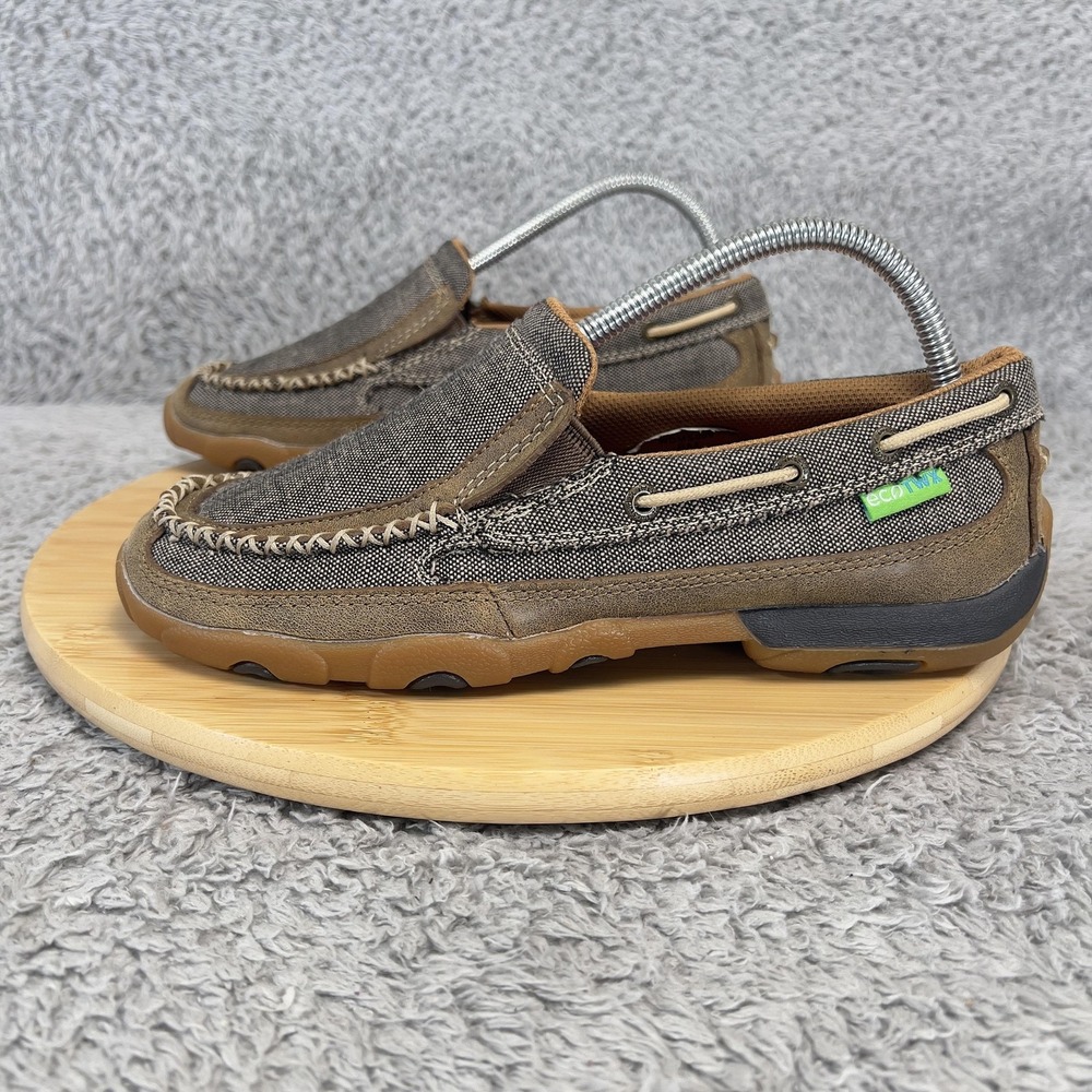 Twisted X EcoTWX Driving Mocs Loafers Women Size 8M Brown Slip-On Casual Shoes